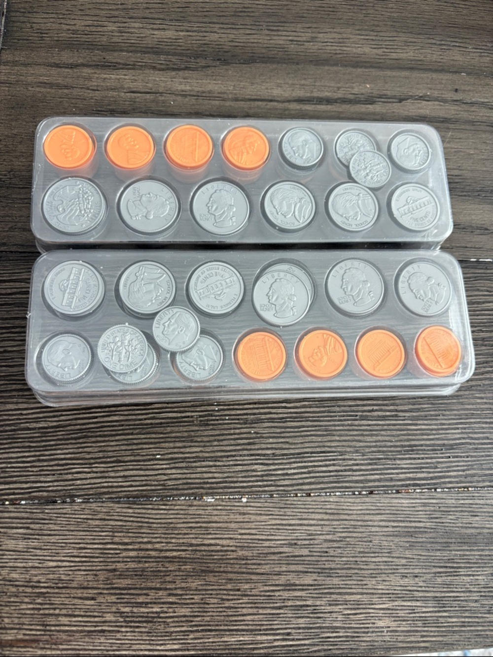 Fake plastic coins